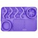 Tapis de léchage XL pour chien avec ventouse violet
