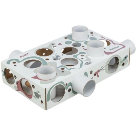 Jouet chat activité Paws'n'Treats Box, en carton