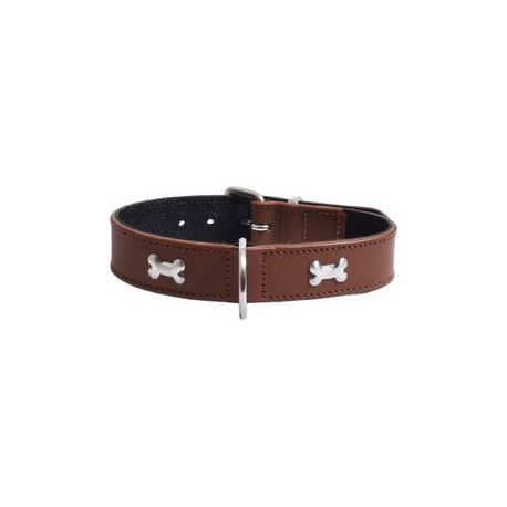 Collier pour chien bone Bronze