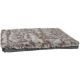 Coussin mousse poilu bicolor Beige
