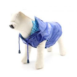 Manteau pour chien impermeable raindrop Bleu