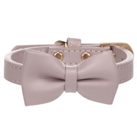 Collier pour chien avec noeud Nela Violet