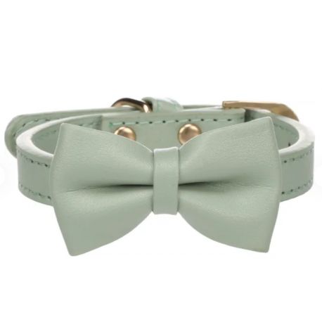 Collier pour chien avec noeud Nela Menthe