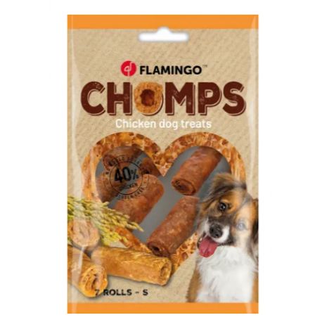 Friandises chomps rouleau de poulet 7pcs 90G