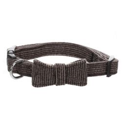 Collier avec noeud pour chien Herbert Brun foncé