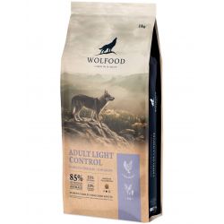 Croquette pour chien Wolfood adult light control