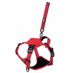 Harnais pour chien avec laisse easyride Rouge