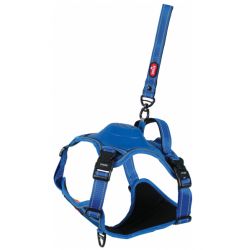 Harnais pour chien avec laisse easyride Bleu