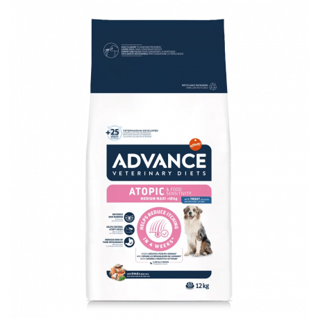 Croquettes pour chien Advance Vet dog atopic