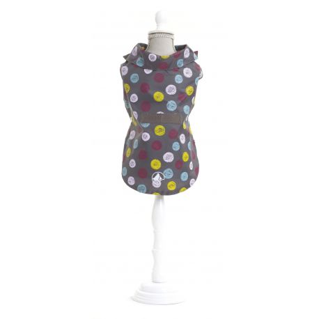 Raincoat grey Dots