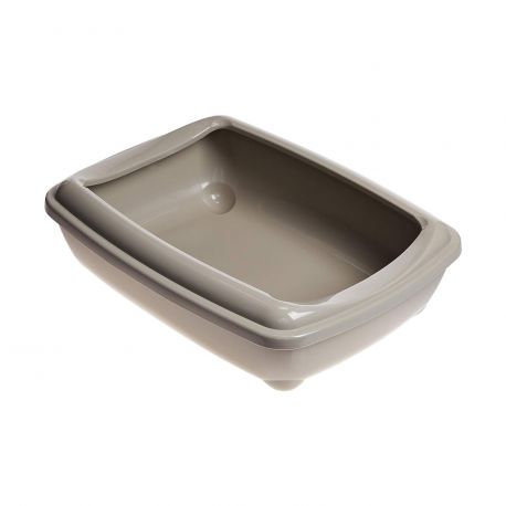 Bac a litiére ouvert avec rebord 50 cm Taupe