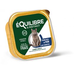 Patté pour chat Equilibre & Instinct pour chat stérilisé Thon 85gr