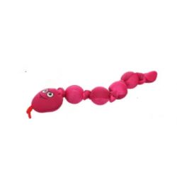 Jouet pour chien snala serpent Rose