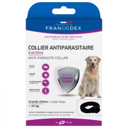 Collier anti-parasitaire Icaridine Grand Chien Noir