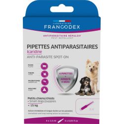 Pipette anti-parasitaire Icaridine Pour Chiot