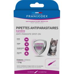 Pipette anti-parasitaire Icaridine Pour Chaton