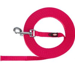 Laisse à pister, très légère 15 m/10 mm, fushia