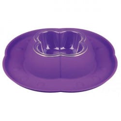 Ecuelle plastique anti éclaboussure en silicone pour chien