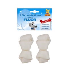 Os noué pour chien au fluor 12 cm x 2 pcs