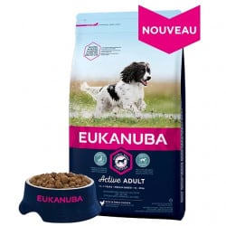 Croquettes pour chien adulte Eukanuba races moyennes