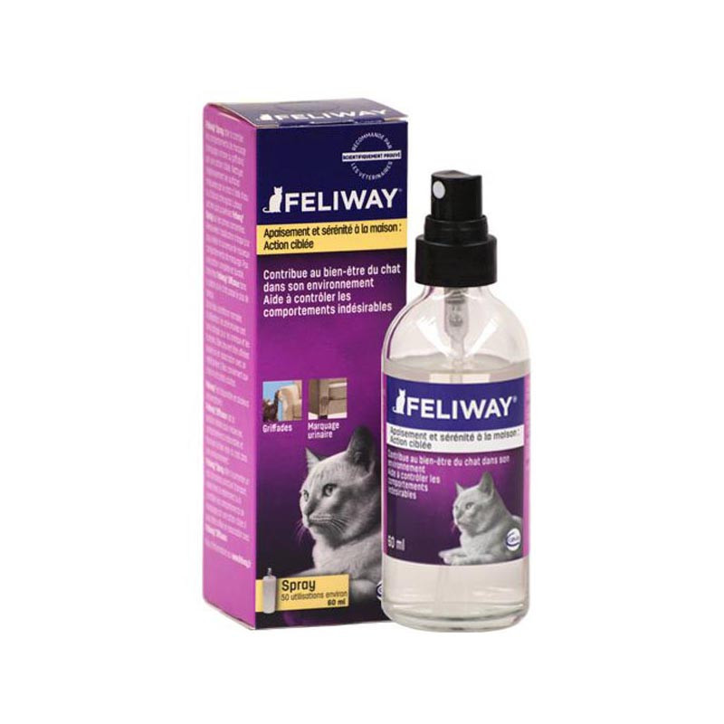 Feliway (CEVA Tiergesundheit GmbH) FELIWAY Classic Transport Spray 60 ml  contre les marques de griffes & d'urine