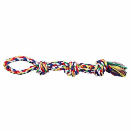 Corde de jeu double pour chien