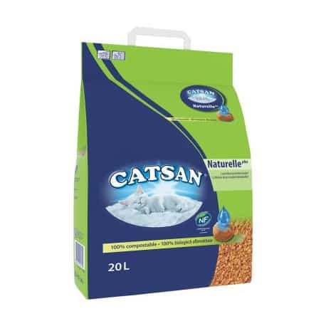 Litière pour chat Catsan vegetale plus 20 l