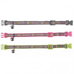 Collier pour chat en nylon coloris pastel