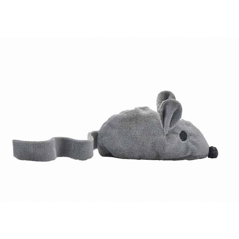 Coussin de jeu pour chat souris grise avec Valériane