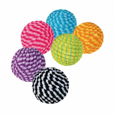 Jouet balle spirale pour chat, 4.5 cm