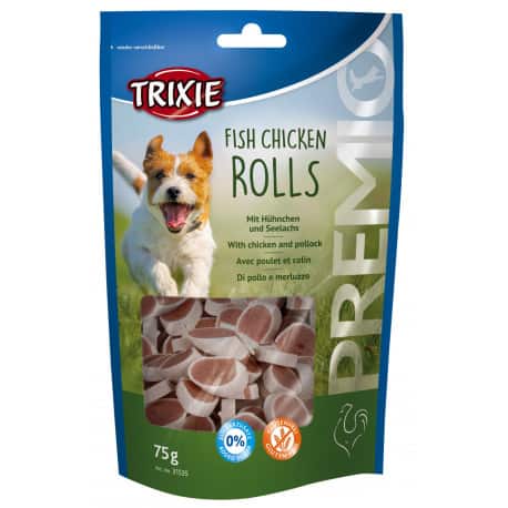 Friandises Premio Roll's, Poulet et Colin 75 Gr