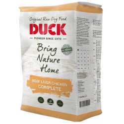 Alimentation surgelée pour chien DUCK Boeuf Foie Poulet Complet