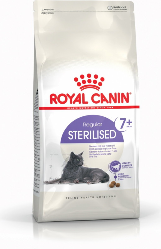 Croquettes chat âgé stérilisé Royal-Canin sterilised +7