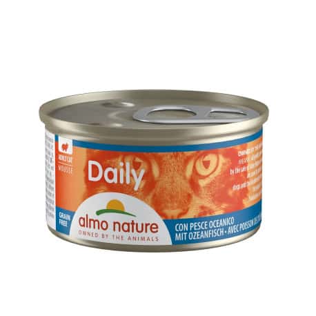 Pâté au poisson de l'océan pour chat Daily Bouchées 85 grs