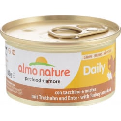 Pâté à la dinde et canard pour chat Daily Bouchées Almo Nature 85 grs