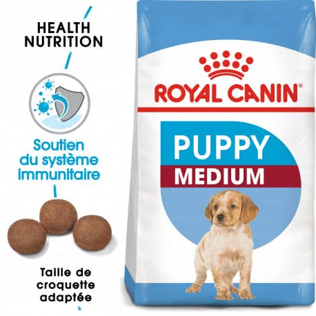 Croquettes pour jeune chien/chiot Royal Canin Medium Junior