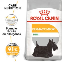 Croquettes petit chien à peau sensible Royal Canin Mini Dermaconfort