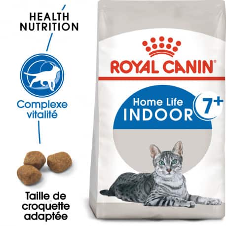 Croquettes chat d'intérieur mature Royal-Canin Indoor 7+