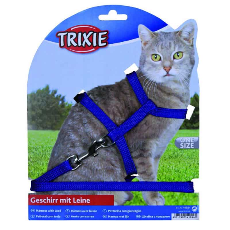 Harnais + laisse pour chat taille 22/42cm