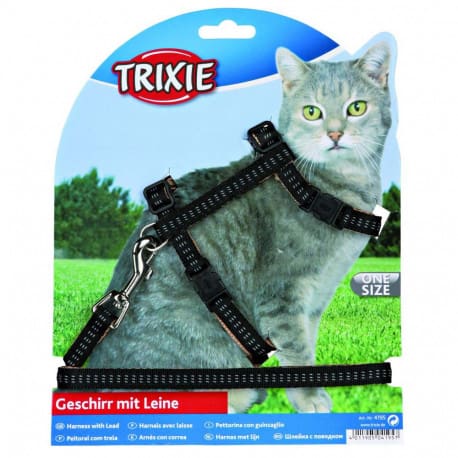 Harnais Laisse Pour Chaton En Nylon A Motifs 27 44cm Harnais Laisse Pour Chaton En Nylon A Motifs 27 44cm