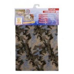 Tapis pour chien et chat confort blanc avec os