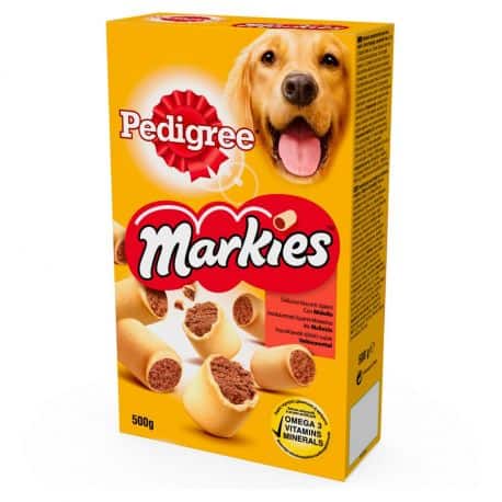 Pedigree Pal - Markies, biscuits fourrés à la viande pour chien 500gr
