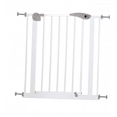 Barrière pour porte ou escalier en métal blanc