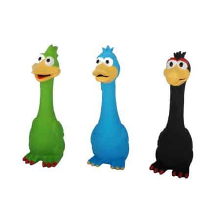 Jouet pour chien en latex oiseaux migratuers (aigle, pivert, canard)