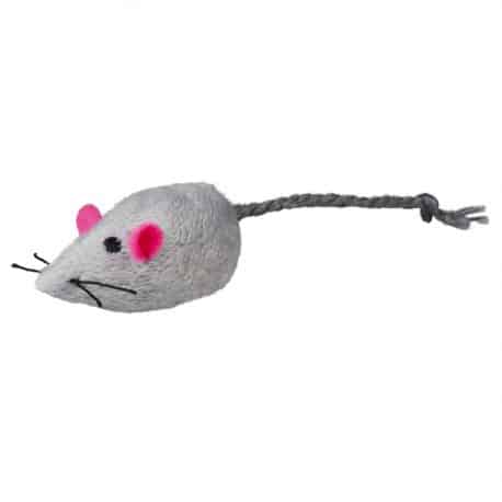 Jouet pour chat Souris en Peluche avec Catnip (herbe à chat) 5cm