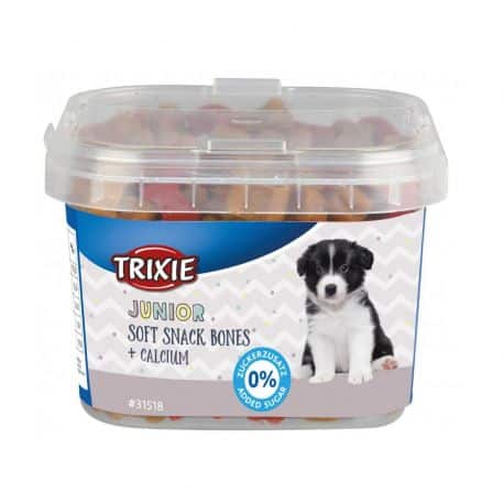 Récompense pour chiot et chien Soft Snack Bones Os avec calcium 140gr