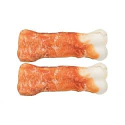 Friandise à mâcher pour chien Denta Fun Os Chewing Ring Bones au poulet 11cm - 2 Pcs 60gr