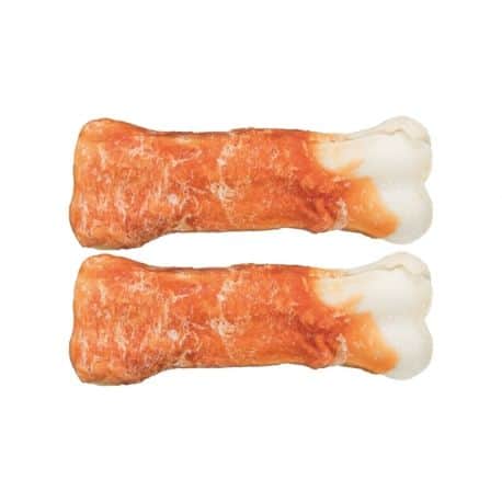 Friandise à mâcher pour chien Denta Fun Os Chewing Ring Bones au poulet 11cm - 2 Pcs 60gr