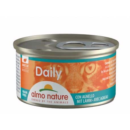 Boîte pour chat Almo daily mousse à l'agneau 85gr