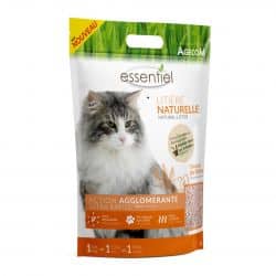 Litiere pour chat naturelle à base de Sojasenteur Peche (adapté pour les toilettes) 6L